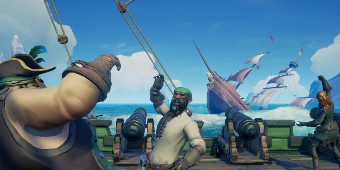 Hırsızlar Denizi: yerine PlayStation 4'ün Xbox One